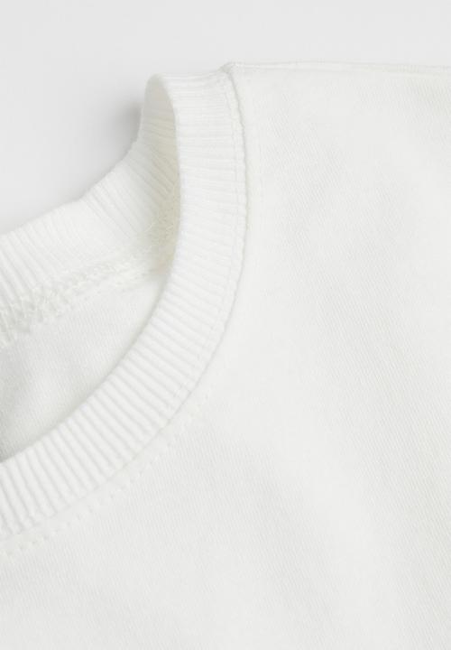 H&M - Printed T-shirt - white/records