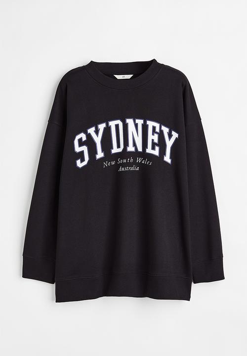 H&M - Printed sweatshirt - black/sydney