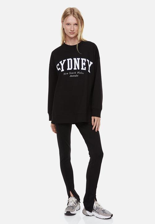 H&M - Printed sweatshirt - black/sydney