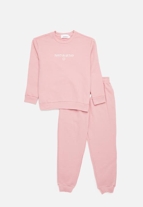Rebel Republic - Girls tracksuit set - dusty pink