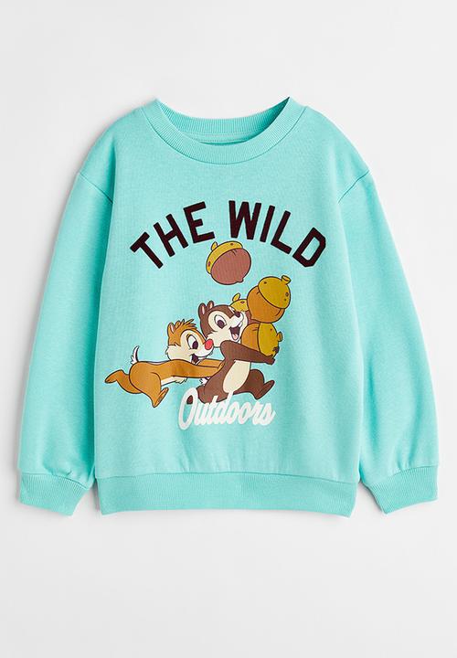 H&M - Sweatshirt - turquoise/chip 'n' dale