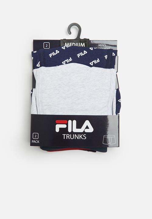 FILA - Callum 2 pack trunks - navy & grey 