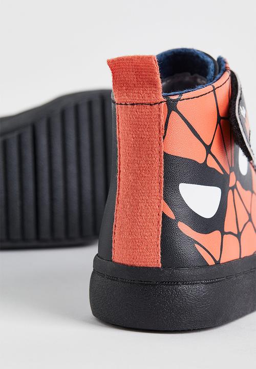 H&M - Warm-lined printed hi-tops - black/spider-man