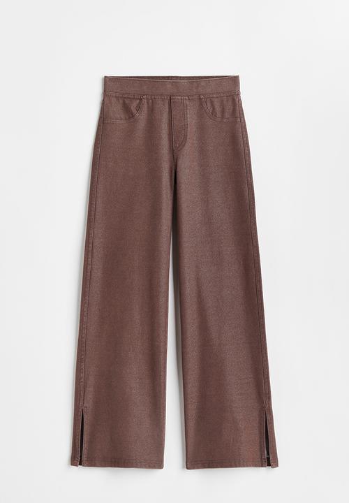H&M - Wide fit trousers - brown