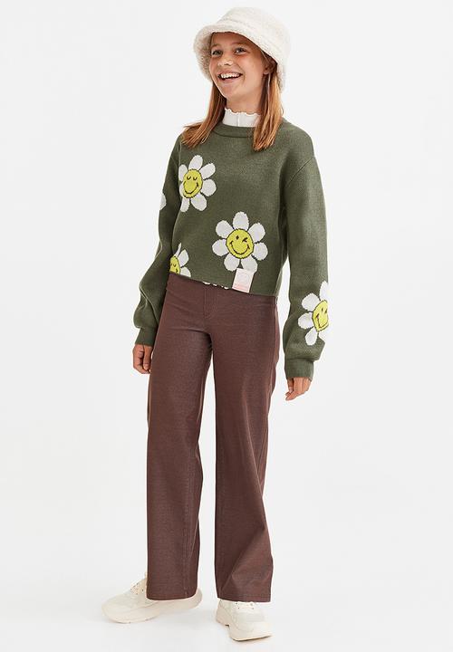 H&M - Wide fit trousers - brown