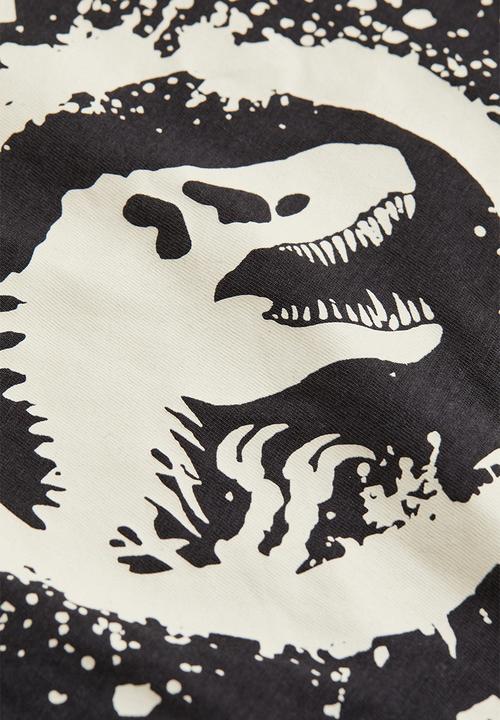 H&M - Printed top - dark grey/jurassic world