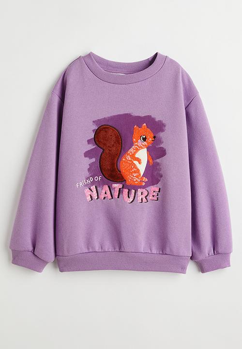 H&M - Sweatshirt - purple/squirrel