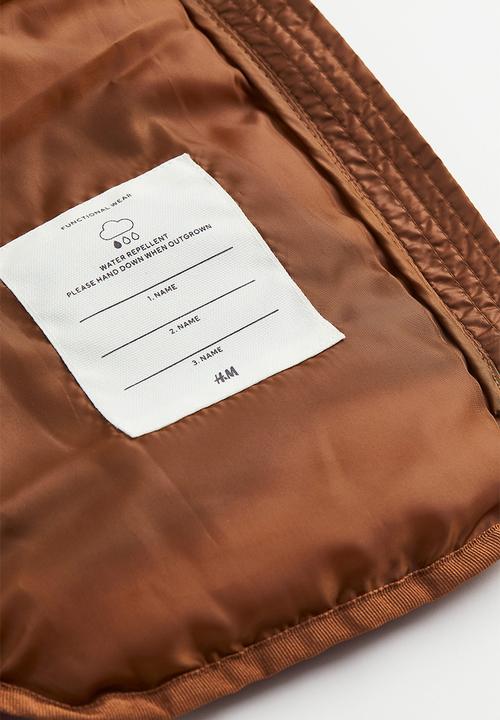 H&M - Water-repellent puffer gilet - brown