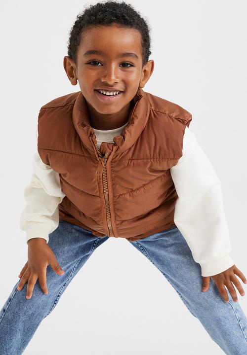 H&M - Water-repellent puffer gilet - brown