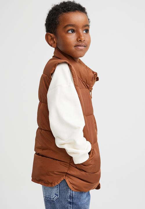 H&M - Water-repellent puffer gilet - brown