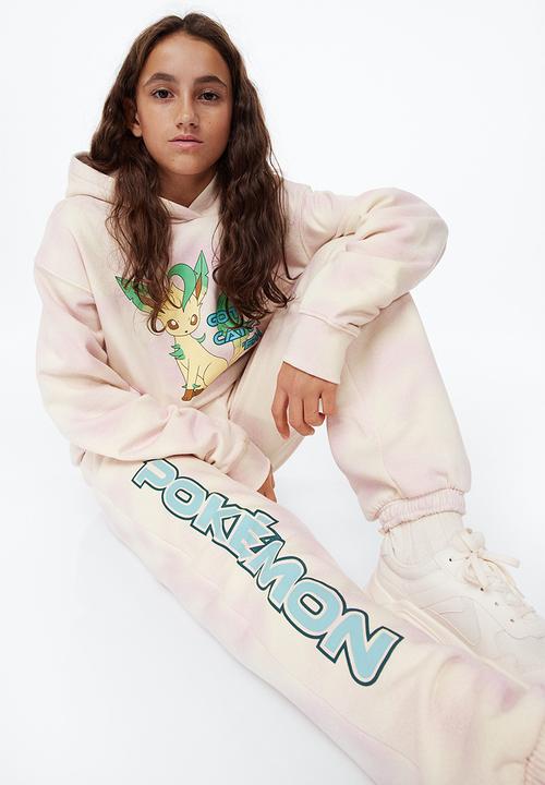 H&M - Printed joggers - light purple/pokémon