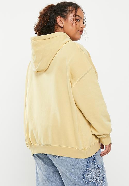 Cotton On - Plus classic washed hoodie - washed light sand 