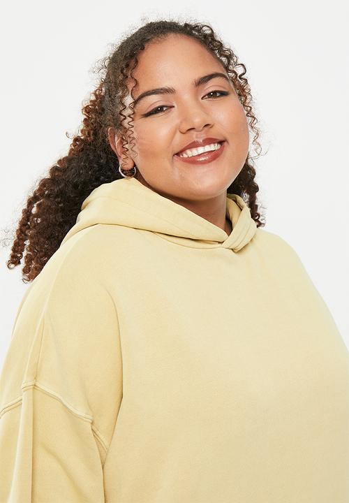 Cotton On - Plus classic washed hoodie - washed light sand 