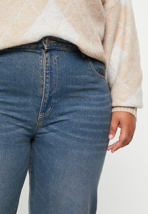 Cotton On - Plus loose straight jean - logans blue
