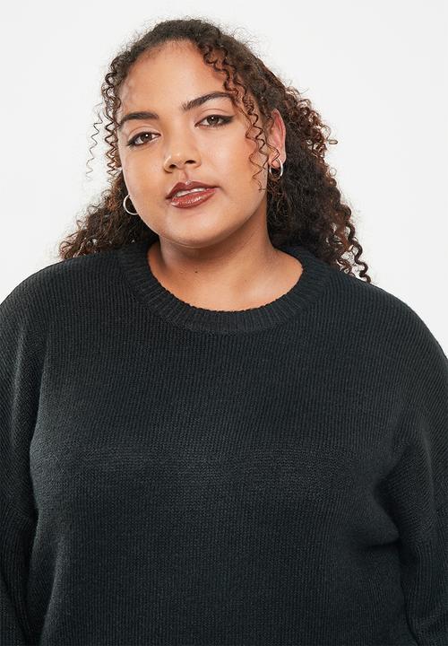Cotton On - Plus blondie crew pullover - black 