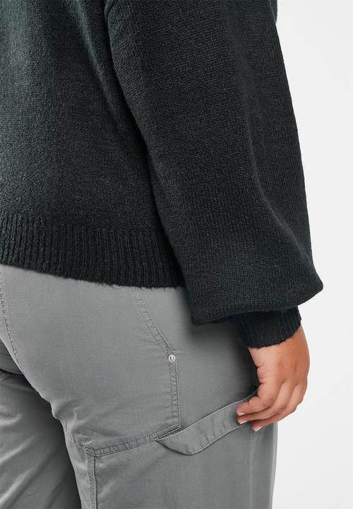 Cotton On - Plus blondie crew pullover - black 