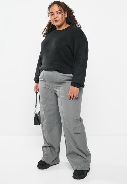 Cotton On - Plus blondie crew pullover - black 
