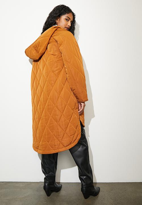Superbalist - Quilted puffer coat - tan