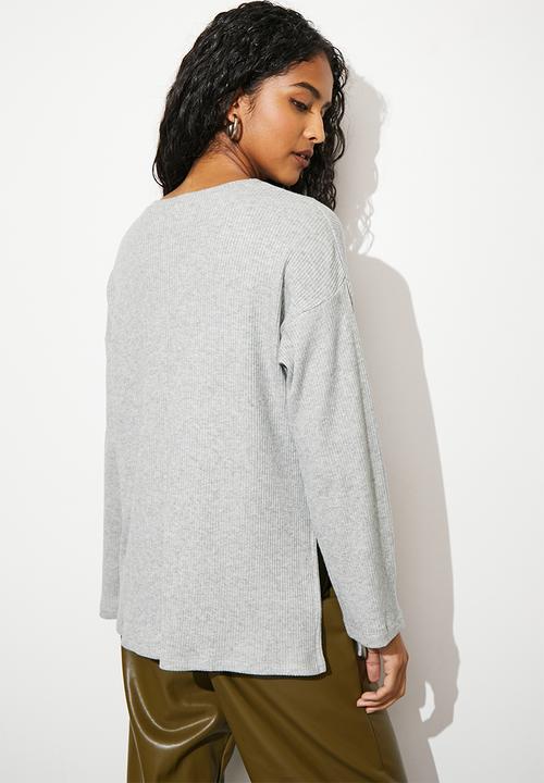 Superbalist - High neck with bell sleeve - grey