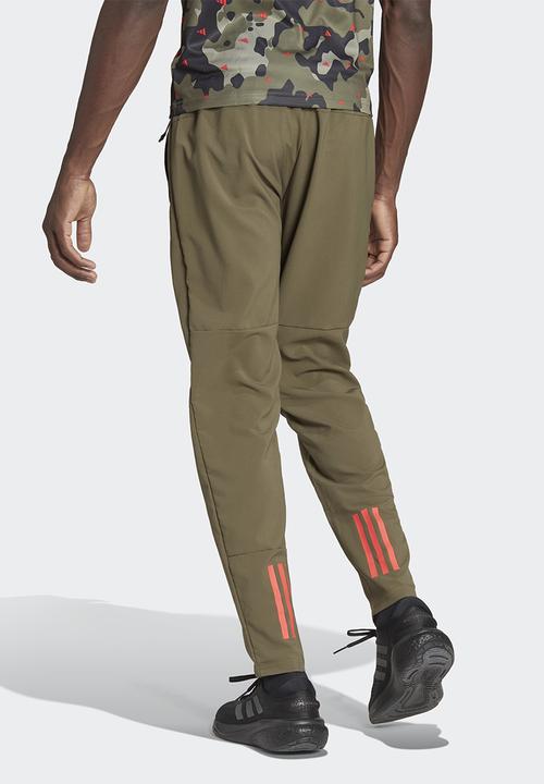 adidas Performance - Tr-es+ bl pant - olive strata & bright red