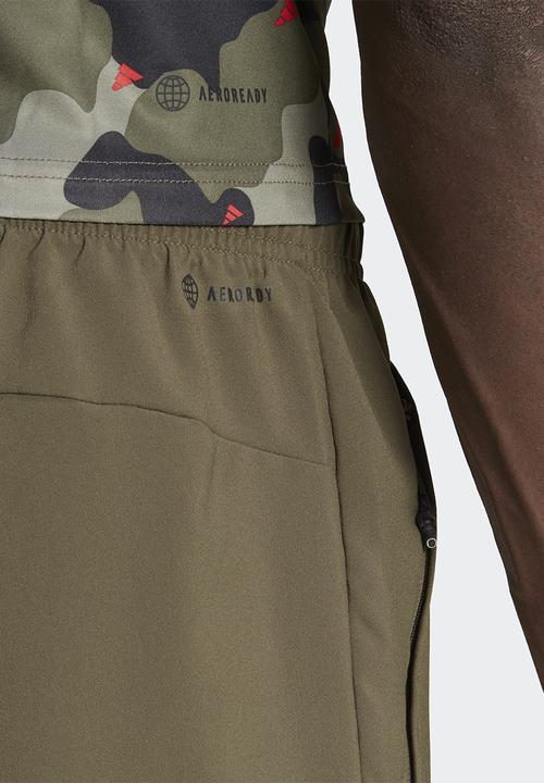 adidas Performance - Tr-es+ bl pant - olive strata & bright red