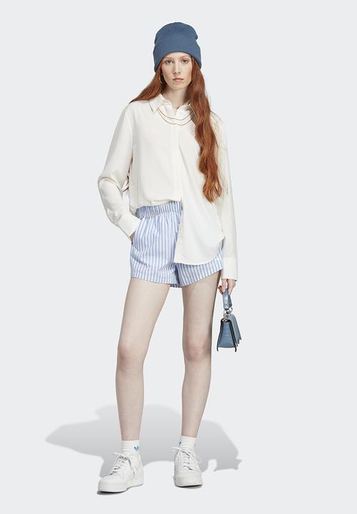 adidas Originals - Ess shorts - white & blue fusion