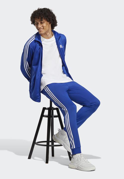 adidas Performance - 3 stripe tricot tracksuit - semi lucid blue