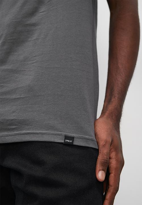 Superbalist - Nate organic crew neck tee - dark grey