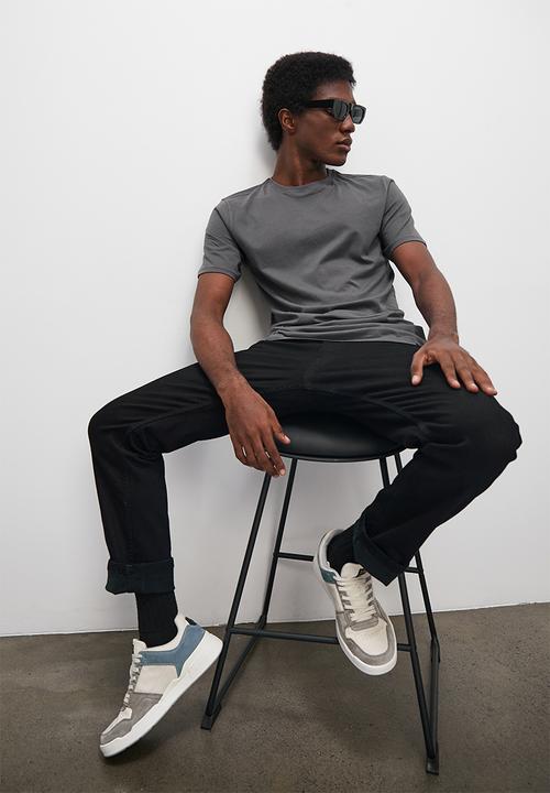 Superbalist - Nate organic crew neck tee - dark grey