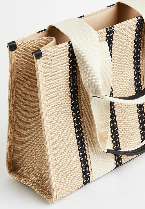 H&M - Jute-blend shopper - beige