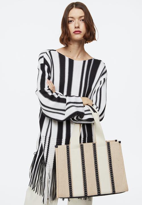 H&M - Jute-blend shopper - beige