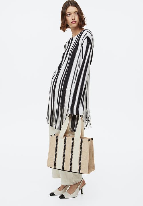 H&M - Jute-blend shopper - beige