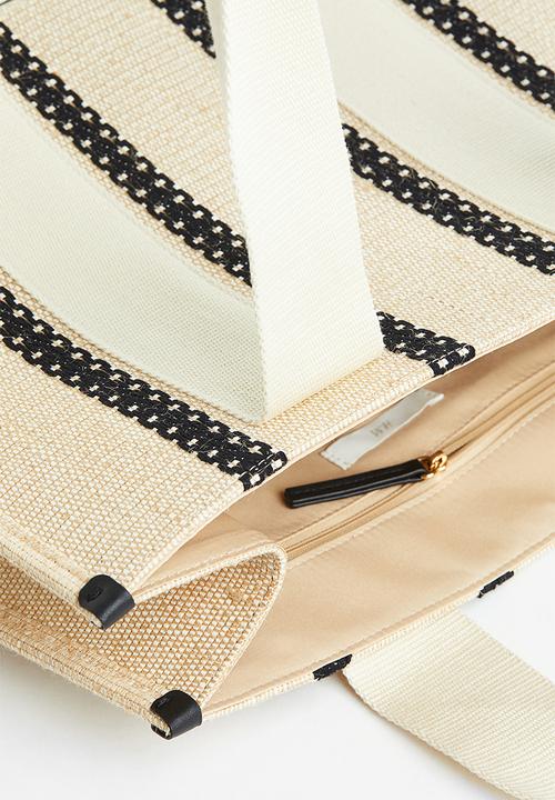 H&M - Jute-blend shopper - beige