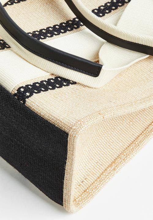 H&M - Jute-blend shopper - beige