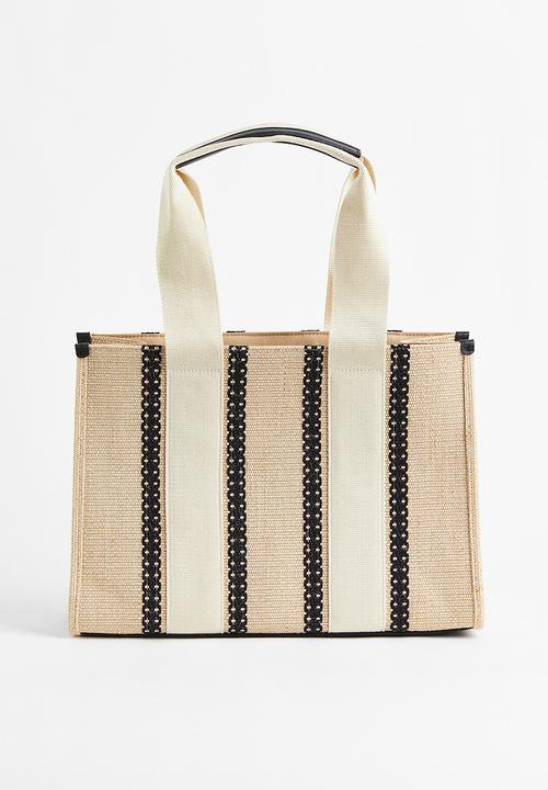 H&M - Jute-blend shopper - beige