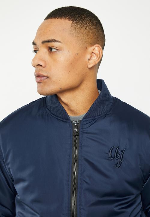 Aca Joe - Mens aca joe logo jacket bomber - dress blue
