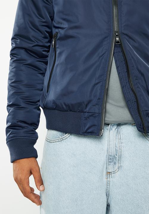 Aca Joe - Mens aca joe logo jacket bomber - dress blue