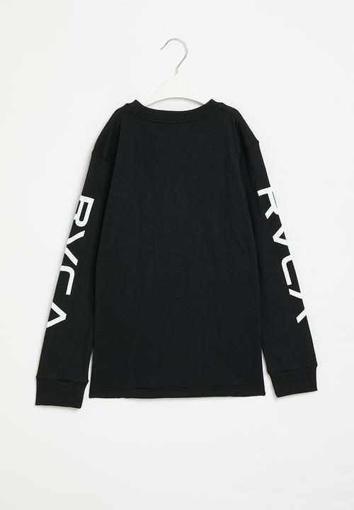 RVCA - Big rvca long sleeve boy - black & white
