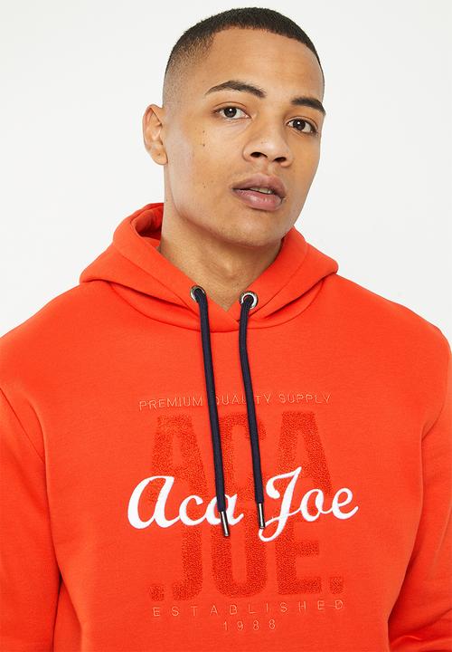 Aca Joe - Mens aca joe pull over hoodie - red