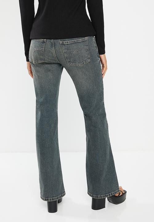 Cotton On - Stretch bootleg jean - logans blue