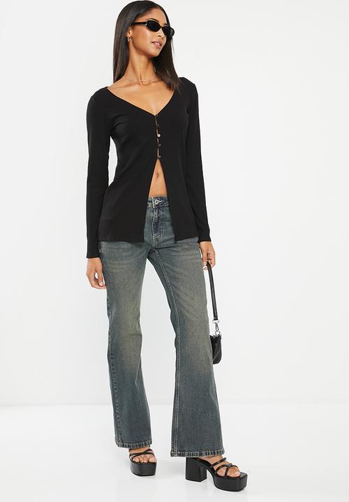Cotton On - Stretch bootleg jean - logans blue