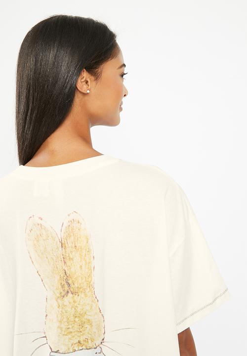 Cotton On - 90s T-Shirt Nightie - lnc peter rabbit / white peter rabbit 
