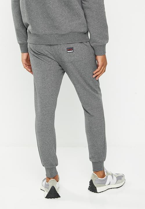 Aca Joe - Mens aca joe unbrushed fleece jogger - charcoal