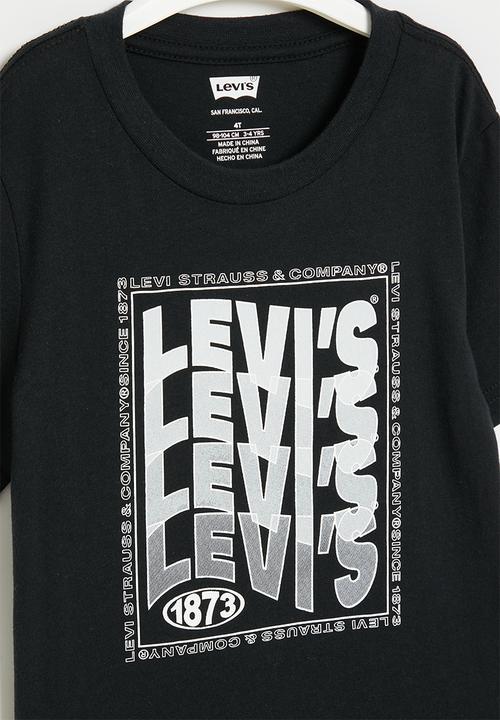 Levi’s® - Lvb wavy logo tee shirt - black