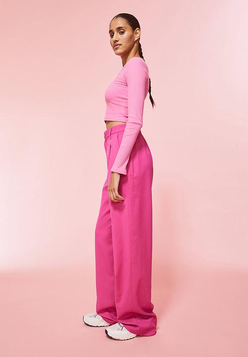 H&M - Wide trousers - cerise