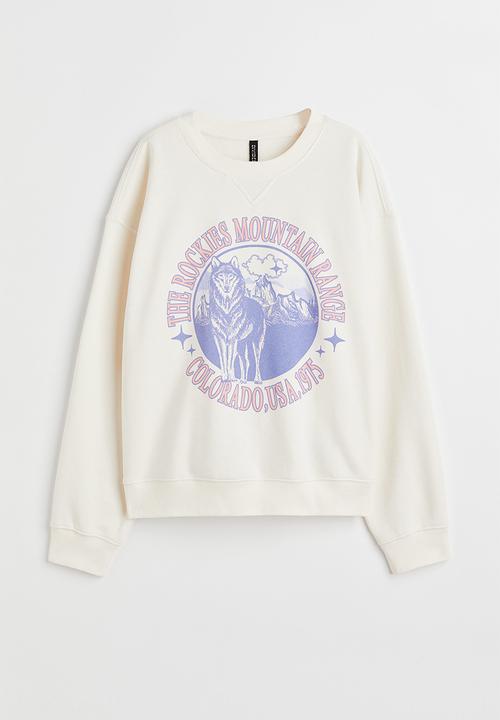H&M - Sweatshirt - cream/wolf