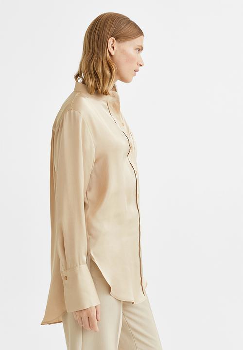 H&M - Oversized shirt - beige