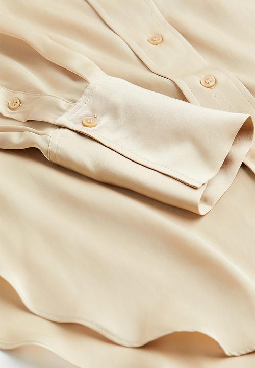 H&M - Oversized shirt - beige