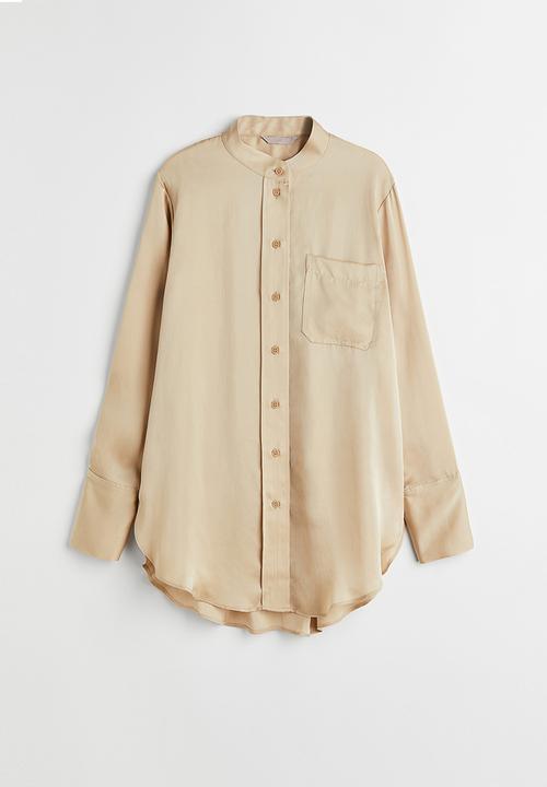 H&M - Oversized shirt - beige