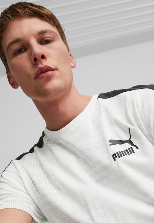 PUMA - T7 sport aop tee - puma white-aop